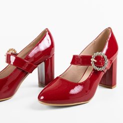 Pantofi dama Renee Rosii 5