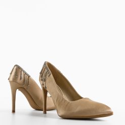 Pantofi dama Teres Bej 5