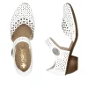 Pantofi de piele naturala Rieker 43753-80 alb-Pantofi-Pantofi