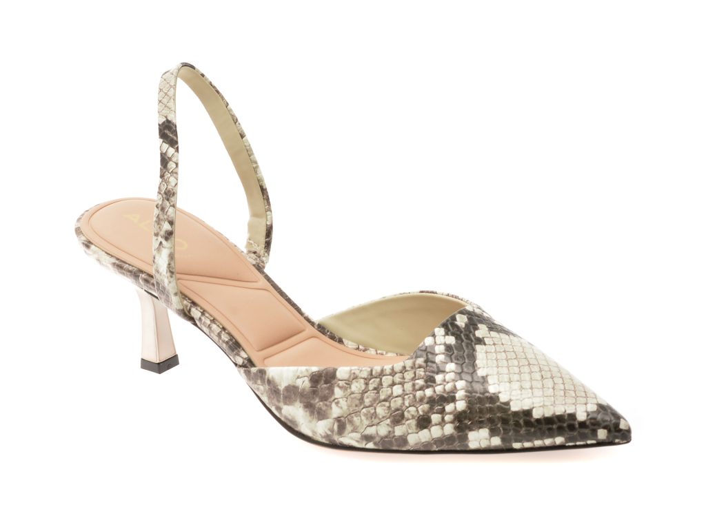 Pantofi eleganti ALDO alb-negru