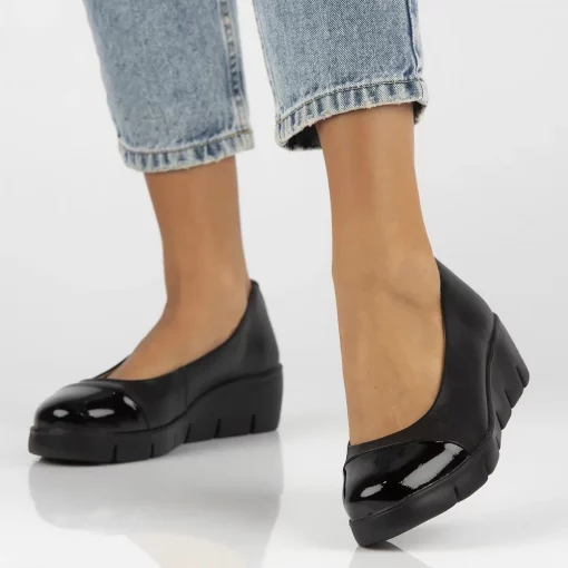Pantofi piele naturala 6758 negru-Pantofi-Pantofi