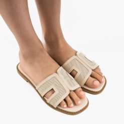 Papuci dama Booke Bej 2