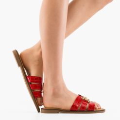 Papuci dama Liliana Rosii-Sandale-Sandale