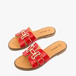 Papuci dama Liliana Rosii 4