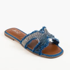 Papuci dama Payton Albastri 4