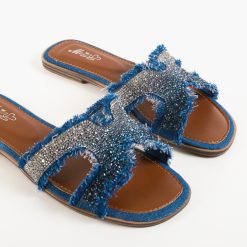 Papuci dama Payton Albastri 5