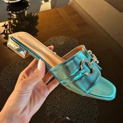 Papuci dama Toyin Albastri 2