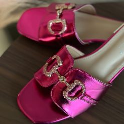 Papuci dama Toyin Fuchsia-Sandale-Sandale