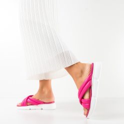 Papuci dama Viviene Fuchsia 2
