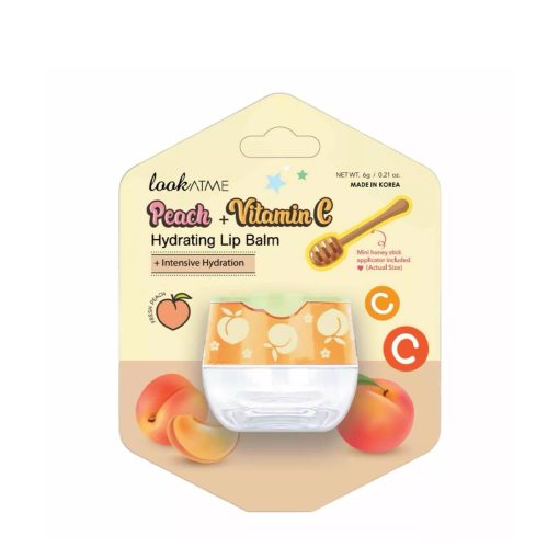 Peach + vitamin c hydrating lip balm 6 gr-Ingrijirea pielii-