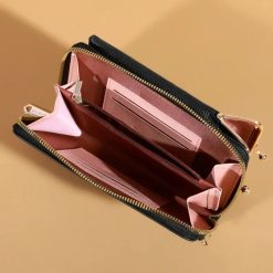 Portofel tip geanta Angela PT515 model negru 5