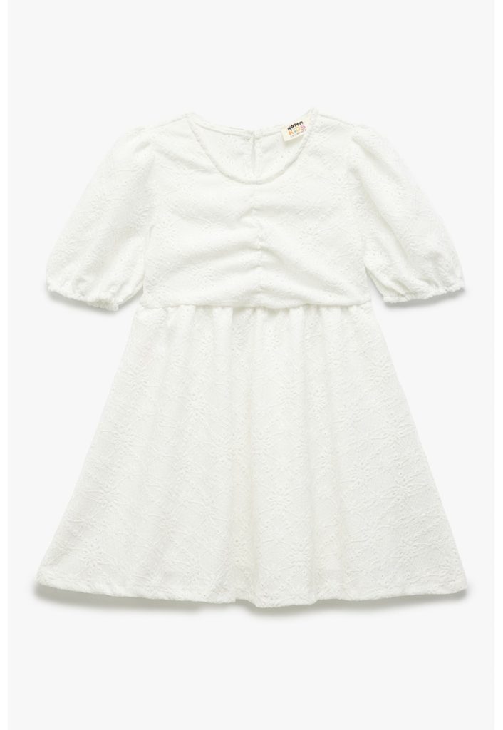 Rochie evazata cu broderie-FETE/IMBRACAMINTE/Rochii-IMBRACAMINTE/Rochii