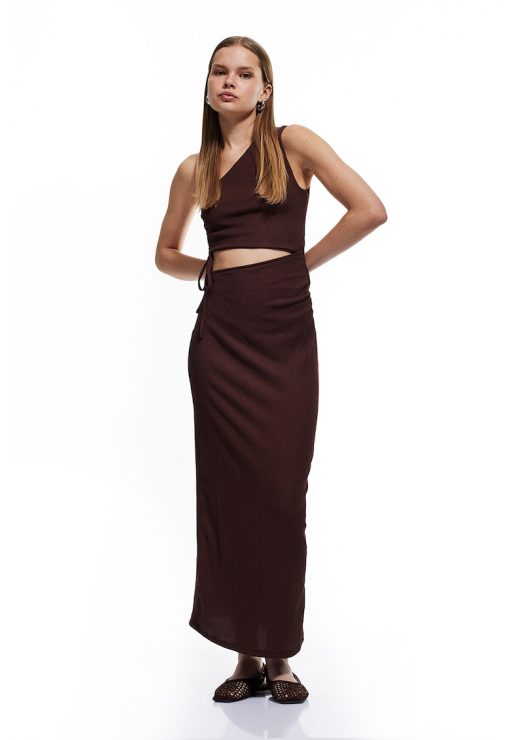 Rochie maxi cu decolteu pe un umar-FEMEI/IMBRACAMINTE/Rochii-IMBRACAMINTE/Rochii