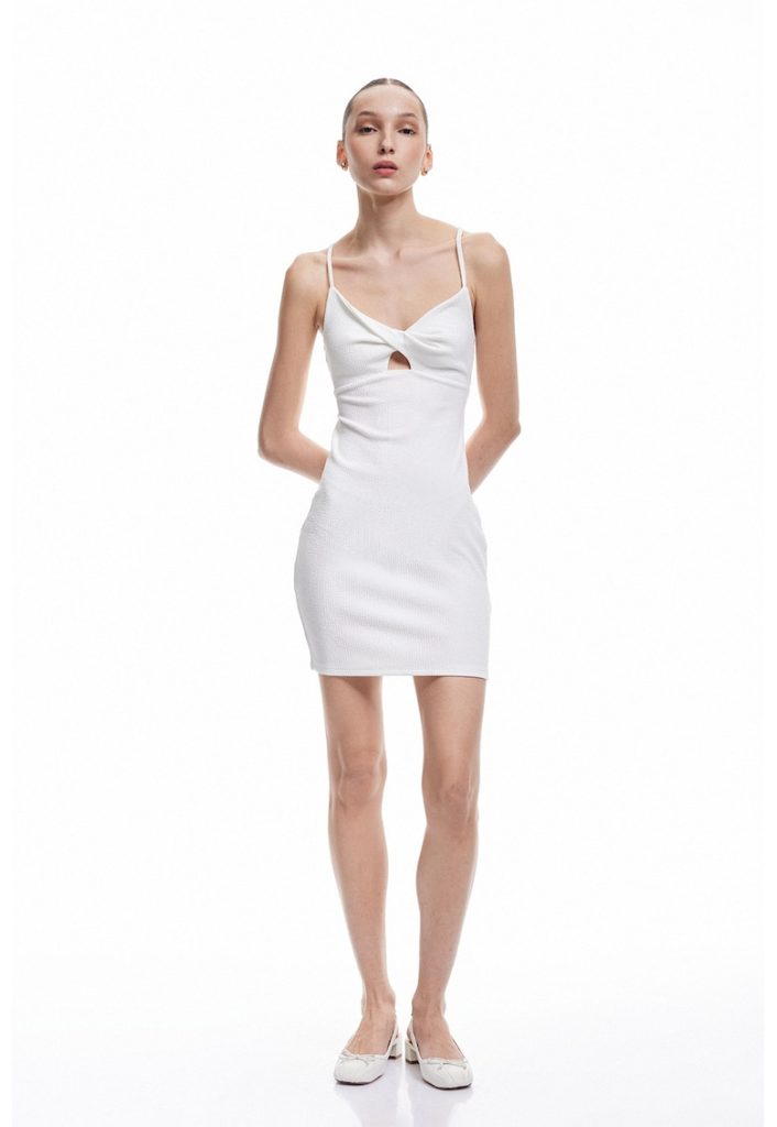 Rochie midi cambrata cu decupaj pe spate-FEMEI/IMBRACAMINTE/Rochii-IMBRACAMINTE/Rochii