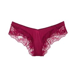 Rose lace-trim high-leg cheeky panty m M-Imbracaminte-