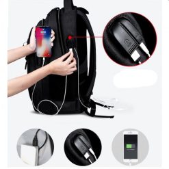 Rucsac pentru barbati Jenson GT1481 cu port USB negru 3