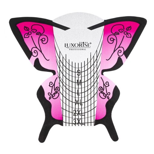 Sablon Constructie Unghii Fluture Roz LUXORISE