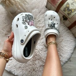 Saboti Papuci dama albi 1555-Incaltaminte > Incaltaminte dama > Papuci dama