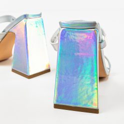 Saboti cu toc Luanda Argintii 6