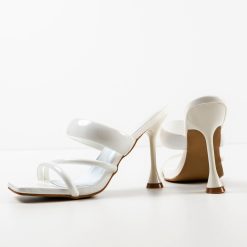 Saboti cu toc Serena Albi 4