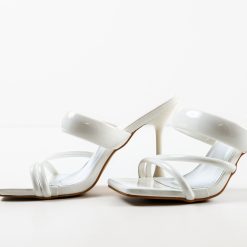 Saboti cu toc Serena Albi 5