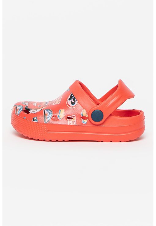 Saboti slingback cu imprimeu Cars-FETE/INCALTAMINTE/Papuci-INCALTAMINTE/Papuci