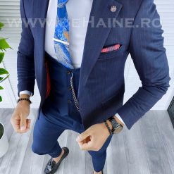 Sacou barbati  bleumarin slim fit B5323 O2-2.1-Sacouri barbati