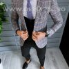 Sacou barbati in carouri slim fit B1543  D3-3.1-Sacouri barbati
