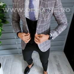 Sacou barbati in carouri slim fit B1543  D3-3.1-Sacouri barbati