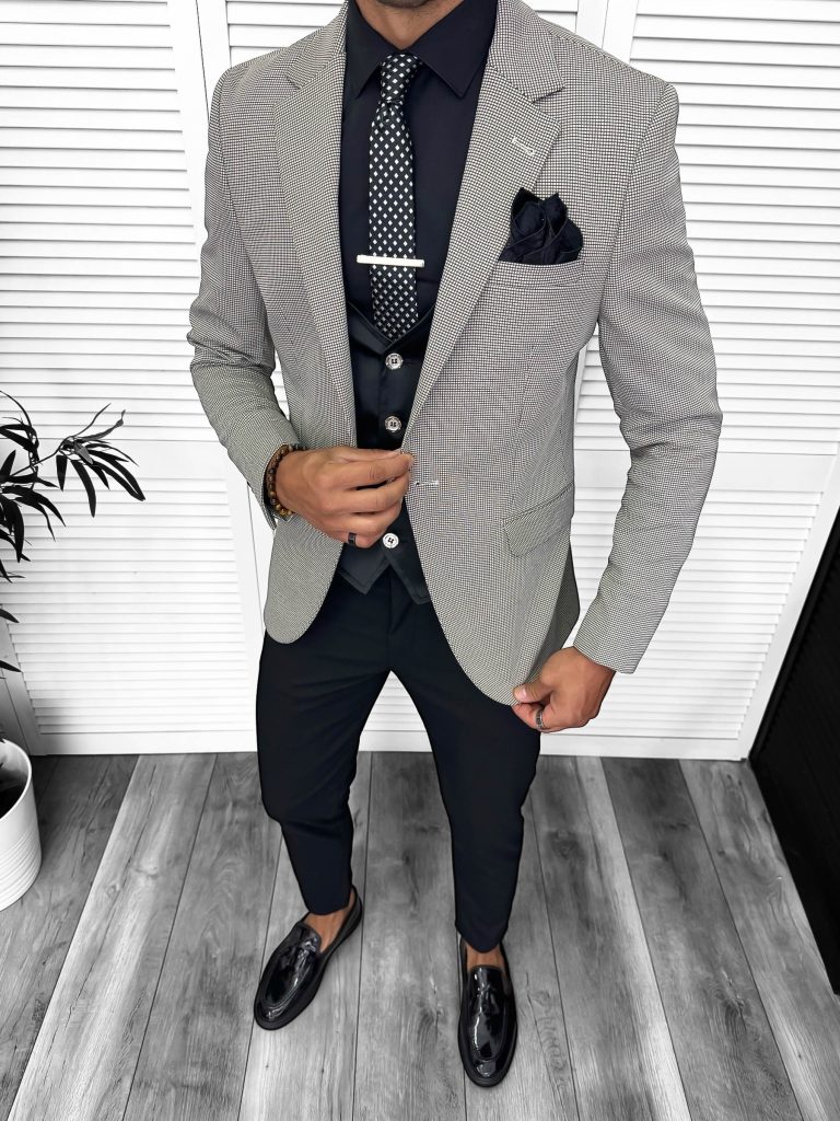 Sacou barbati slim fit 13311-Sacouri barbati