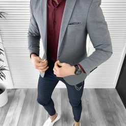 Sacou barbati slim fit 448 N7-4.1-Sacouri barbati