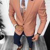 Sacou barbati slim fit  corai 11850 54-4-Sacouri barbati