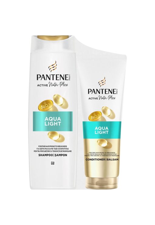Sampon  Pro-V Aqualight - 400 ml + Balsam de par 3 Minute Miracle pentru par fin - 220 ml-FEMEI/INGRIJIRE COSMETICA/Produse cosmetice-INGRIJIRE COSMETICA/Produse cosmetice