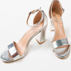 Sandale cu toc Alyosh Argintii 4