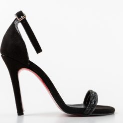 Sandale cu toc Blyana Negri 3