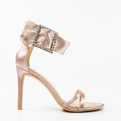 Sandale cu toc Kenojua Bej 3