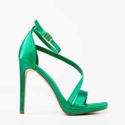 Sandale cu toc Lindon Verzi 3
