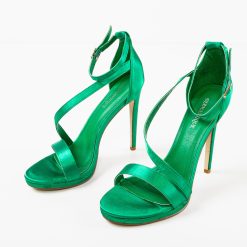 Sandale cu toc Lindon Verzi 5