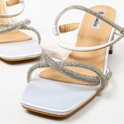 Sandale cu toc Lug Albe 3