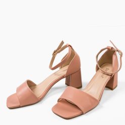 Sandale cu toc Mayare Nude 4