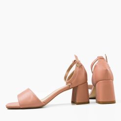 Sandale cu toc Mayare Nude 5