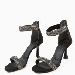 Sandale cu toc Nae Negre-Sandale cu toc-Sandale cu toc
