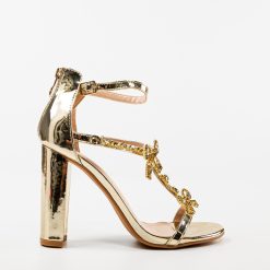 Sandale cu toc Sava Aurii 3