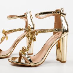 Sandale cu toc Sava Aurii 5