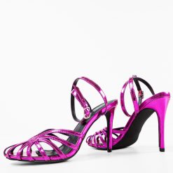 Sandale cu toc Stephan Fuchsia 6