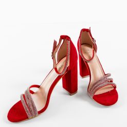 Sandale cu toc Willyy Rosii 6