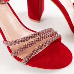 Sandale cu toc Willyy Rosii 7