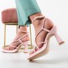 Sandale dama Filipina Roz-Sandale cu toc-Sandale cu toc