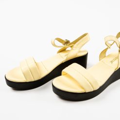 Sandale dama Meeko Galbene 4