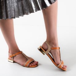 Sandale dama Suman Bej 2